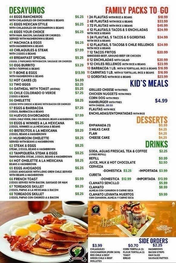 Los Toreados Restaurant Menu - Image 6